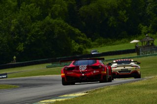 #56 Ferrari 458 Italia GT3 of Andy Pilgrim, SKI Autosports, GT America Powered by AWS, SRO3, SRO America, VIR, Virginia International Rcaeway, Alton, Virginia, June 2022.
 | James Lietz/SRO