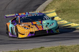 #88 Lamborghini Huracan GT3 of Jason Harward, Zelus Motorsports, GT America Powered by AWS, SRO3, SRO America, VIR, Virginia International Rcaeway, Alton, Virginia, June 2022.
 | Brian Cleary/SRO