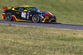 #120 Porsche 718 Cayman GT4 RS Clubsport of Adam Adelson, Premier Racing, GT America Powered by AWS, GT4, SRO America, VIR, Virginia International Rcaeway, Alton, Virginia, June 2022.
 | Brian Cleary/SRO