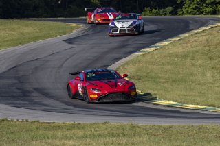 #50 Aston Martin Vantage GT4 of Ross Chouest, Chouest Povoledo Racing, GT America Powered by AWS, GT4, SRO America, VIR, Virginia International Rcaeway, Alton, Virginia, June 2022.
 | Brian Cleary/SRO
