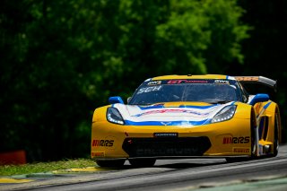 #70 Callaway Corvette C7 GT3 of Mirco Shultis, Mishumotors, GT America Powered by AWS, SRO3, SRO America, VIR, Virginia International Rcaeway, Alton, Virginia, June 2022.
 | Fred Hardy/SRO