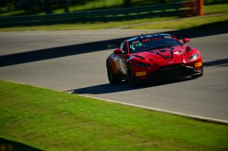 #50 Aston Martin Vantage GT4 of Ross Chouest, Chouest Povoledo Racing, GT America Powered by AWS, GT4, SRO America, VIR, Virginia International Rcaeway, Alton, Virginia, June 2022.
 | Fred Hardy/SRO