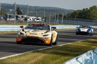 #8  Aston Martin Vantage AMR GT4 of Elias Sabo, Flying Lizard Motorsports, GT America Powered by AWS, GT4, SRO America, Watkins Glen International raceway, Watkins Glen, NY, July 2022..
 | SRO Motorsports Group