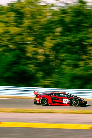 #191 Lamborghini Huracan GT3 of Jeff Burton, Zelus Motorsports, GT America Powered by AWS, SRO3, SRO America, Watkins Glen International raceway, Watkins Glen, NY, July 2022..
 | SRO Motorsports Group