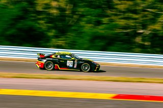 #120 Porsche 718 Cayman GT4 RS Clubsport of Adam Adelson, Premier Racing, GT America Powered by AWS, GT4, SRO America, Watkins Glen International raceway, Watkins Glen, NY, July 2022..
 | SRO Motorsports Group