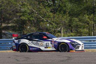 #67 Toyota Supra GT4 of Jose DaSilva, Smooge Racing, GT America Powered by AWS, GT4, SRO America, Watkins Glen International raceway, Watkins Glen, NY, July 2022..
 | SRO Motorsports Group