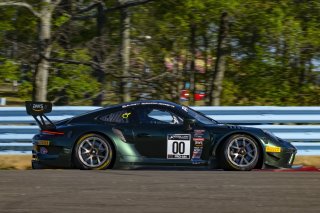 #00 Porsche 911 GT3R of PJ Hyett, Team Hardpoint, GT America Powered by AWS, SRO3, SRO America, Watkins Glen International raceway, Watkins Glen, NY, July 2022..
 | SRO Motorsports Group