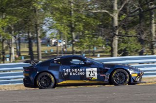 #25 Aston Martin Vantage GT4 of Gray Newell, Heart of Racing Team, GT America Powered by AWS, GT4, SRO America, Watkins Glen International raceway, Watkins Glen, NY, July 2022..
 | SRO Motorsports Group