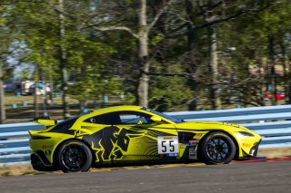 #55 Aston Martin GT4 of Moisey Uretsky, Accelerating Performance, GT America Powered by AWS, GT4, SRO America, Watkins Glen International raceway, Watkins Glen, NY, July 2022..
 | SRO Motorsports Group