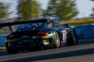 #00 Porsche 911 GT3R of PJ Hyett, Team Hardpoint, GT America Powered by AWS, SRO3, SRO America, Watkins Glen International raceway, Watkins Glen, NY, July 2022..
 | SRO Motorsports Group