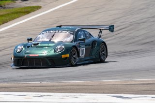 #00 Porsche 911 GT3R of PJ Hyett, Team Hardpoint, GT America Powered by AWS, SRO3, SRO America, Watkins Glen International raceway, Watkins Glen, NY, July 2022..
 | SRO Motorsports Group