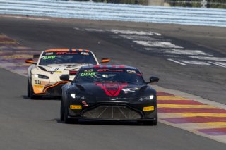 #50 Aston Martin Vantage GT4 of Ross Chouest, Chouest Povoledo Racing, GT America Powered by AWS, GT4, SRO America, Watkins Glen International raceway, Watkins Glen, NY, July 2022..
 | Brian Cleary/SRO