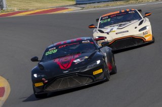 #50 Aston Martin Vantage GT4 of Ross Chouest, Chouest Povoledo Racing, GT America Powered by AWS, GT4, SRO America, Watkins Glen International raceway, Watkins Glen, NY, July 2022..
 | Brian Cleary/SRO