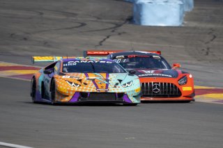 #88 Lamborghini Huracan GT3 of Jason Harward, Zelus Motorsports, GT America Powered by AWS, SRO3, SRO America, Watkins Glen International raceway, Watkins Glen, NY, July 2022..
 | Brian Cleary/SRO