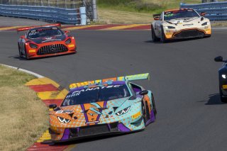 #88 Lamborghini Huracan GT3 of Jason Harward, Zelus Motorsports, GT America Powered by AWS, SRO3, SRO America, Watkins Glen International raceway, Watkins Glen, NY, July 2022..
 | Brian Cleary/SRO