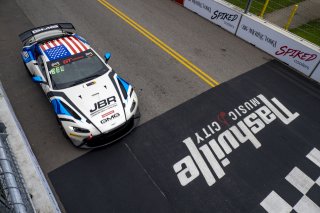 #2  Aston Martin Vantage AMR GT4 of  Jason Bell, GMG Racing, GT America Powered by AWS, GT4, SRO America, Nashville street course, Nashville, TN, August 2022, Watkins Glen, NY, July 2022..
 | Brian Cleary/SRO