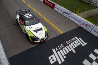 #69 Toyota GR Supra GT4 of Todd Coleman, Smooge Racing, GT America Powered by AWS, GT4, SRO America, Nashville street course, Nashville, TN, August 2022, Watkins Glen, NY, July 2022..
 | Brian Cleary/SRO