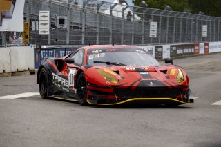 #37 Ferrari 488 GT3 of Justin Wetherill, Triarsi Competizione, GT America Powered by AWS, SRO3, SRO America, Nashville street course, Nashville, TN, August 2022, Watkins Glen, NY, July 2022..
 | Brian Cleary/SRO