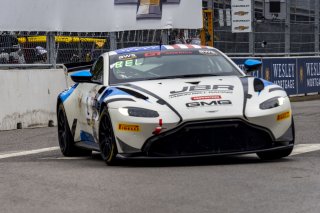 #2  Aston Martin Vantage AMR GT4 of  Jason Bell, GMG Racing, GT America Powered by AWS, GT4, SRO America, Nashville street course, Nashville, TN, August 2022, Watkins Glen, NY, July 2022..
 | Brian Cleary/SRO