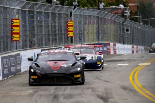 #50 Aston Martin Vantage GT4 of Ross Chouest, Chouest Povoledo Racing, GT America Powered by AWS, GT4, SRO America, Nashville street course, Nashville, TN, August 2022, Watkins Glen, NY, July 2022..
 | Brian Cleary/SRO