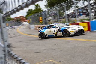 #2  Aston Martin Vantage AMR GT4 of  Jason Bell, GMG Racing, GT America Powered by AWS, GT4, SRO America, Nashville street course, Nashville, TN, August 2022, Watkins Glen, NY, July 2022..
 | Brian Cleary/SRO