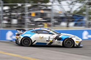 #2  Aston Martin Vantage AMR GT4 of  Jason Bell, GMG Racing, GT America Powered by AWS, GT4, SRO America, Nashville street course, Nashville, TN, August 2022, Watkins Glen, NY, July 2022..
 | Brian Cleary/SRO