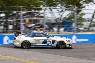#124 Ford Mustang GT4 of Chris Alliegro, ARG/Rotek Racing, GT America Powered by AWS, GT4, SRO America, Nashville street course, Nashville, TN, August 2022, Watkins Glen, NY, July 2022..
 | Brian Cleary/SRO