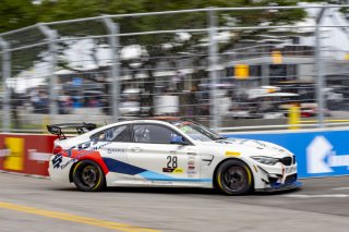 #28 BMW M4 GT4 of Rick Uhler, SRQ Motorsports, GT America Powered by AWS, GT4, SRO America, Nashville street course, Nashville, TN, August 2022, Watkins Glen, NY, July 2022..
 | Brian Cleary/SRO