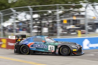 #63 Mercedes-AMG GT3 of David Askew, DXDT Racing, GT America Powered by AWS, SRO3, SRO America, Nashville street course, Nashville, TN, August 2022, Watkins Glen, NY, July 2022..
 | Brian Cleary/SRO