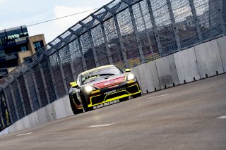 #120 Porsche 718 Cayman GT4 RS Clubsport of Adam Adelson, Premier Racing, GT America Powered by AWS, GT4, SRO America, Nashville street course, Nashville, TN, August 2022, Watkins Glen, NY, July 2022..
 | Brian Cleary/SRO