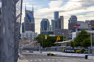 #120 Porsche 718 Cayman GT4 RS Clubsport of Adam Adelson, Premier Racing, GT America Powered by AWS, GT4, SRO America, Nashville street course, Nashville, TN, August 2022, Watkins Glen, NY, July 2022..
 | Brian Cleary/SRO