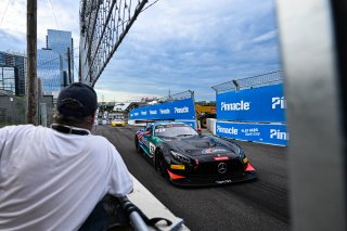#63 Mercedes-AMG GT3 of David Askew, DXDT Racing, GT America Powered by AWS, SRO3, SRO America, Music City Grand Prix, Nashville, Tennesee, August 2022.
 | Fred Hardy | SRO