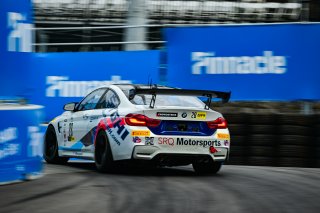 #28 BMW M4 GT4 of Rick Uhler, SRQ Motorsports, GT America Powered by AWS, GT4, SRO America, Music City Grand Prix, Nashville, Tennesee, August 2022.
 | Fred Hardy | SRO