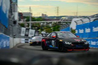 #22 BMW M4 GT4 of Marko Radisic, SRQ Motorsports, GT America Powered by AWS, GT4, SRO America, Music City Grand Prix, Nashville, Tennesee, August 2022.
 | Fred Hardy | SRO