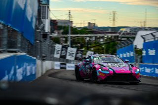 #888 Aston Martin Vantage AMR GT4 of Sean Whalen, Zelus Motorsports, GT America Powered by AWS, GT4, SRO America, Music City Grand Prix, Nashville, Tennesee, August 2022.
 | Fred Hardy | SRO