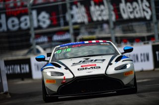 #2  Aston Martin Vantage AMR GT4 of  Jason Bell, GMG Racing, GT America Powered by AWS, GT4, SRO America, Music City Grand Prix, Nashville, Tennesee, August 2022.
 | Fred Hardy | SRO