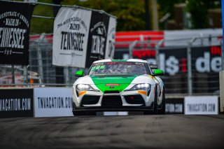 #21 Toyota GR Supra GT4 of Nick Shanny, Accelerating Performance, GT America Powered by AWS, GT4, SRO America, Music City Grand Prix, Nashville, Tennesee, August 2022.
 | Fred Hardy | SRO