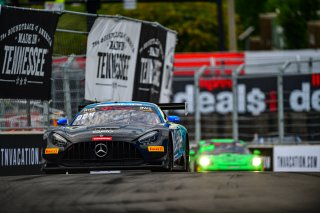 #63 Mercedes-AMG GT3 of David Askew, DXDT Racing, GT America Powered by AWS, SRO3, America, Music City Grand Prix, Nashville, Tennesee, August 2022.
 | Fred Hardy | SRO