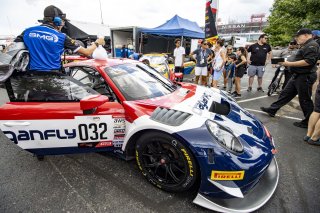 #032 Porsche 911 GT3-R (991.ii) of Kyle Washington, GMG Racing, GT America Powered by AWS, SRO3, SRO America, Nashville street course, Nashville, TN, August 2022, Watkins Glen, NY, July 2022..
 | Brian Cleary/SRO