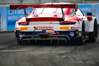 #032 Porsche 911 GT3-R (991.ii) of Kyle Washington, GMG Racing, GT America Powered by AWS, SRO3, SRO America, Music City Grand Prix, Nashville, Tennesee, August 2022.
 | Fred Hardy | SRO