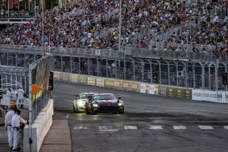 #50 Aston Martin Vantage GT4 of Ross Chouest, Chouest Povoledo Racing, GT America Powered by AWS, GT4, SRO America, Nashville street course, Nashville, TN, August 2022, Watkins Glen, NY, July 2022..
 | Brian Cleary/SRO
