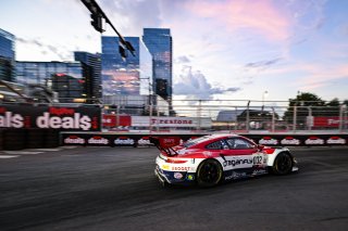 #032 Porsche 911 GT3-R (991.ii) of Kyle Washington, GMG Racing, GT America Powered by AWS, SRO3, SRO America, Music City Grand Prix, Nashville, Tennesee, August 2022.
 | Fred Hardy | SRO