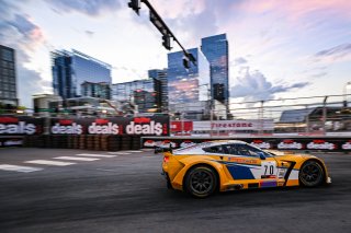#70 Callaway Corvette C7 GT3 of Mirco Shultis, Mishumotors, GT America Powered by AWS, SRO3, SRO America, Music City Grand Prix, Nashville, Tennesee, August 2022.
 | Fred Hardy | SRO