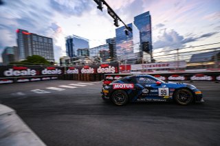 #99 Porsche 718 Cayman GT4 RS Clubsport of Robb Holland, Rotek Racing, GT America Powered by AWS, GT4, SRO America, Music City Grand Prix, Nashville, Tennesee, August 2022.
 | Fred Hardy | SRO