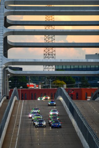 #99 Porsche 718 Cayman GT4 RS Clubsport of Robb Holland, Rotek Racing, GT America Powered by AWS, GT4, SRO America, Music City Grand Prix, Nashville, Tennesee, August 2022.
 | Fred Hardy | SRO