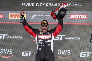 #99 Porsche 718 Cayman GT4 RS Clubsport of Robb Holland, Rotek Racing, GT America Powered by AWS, GT4, SRO America, Nashville street course, Nashville, TN, August 2022, Watkins Glen, NY, July 2022..
 | SRO Motorsports Group