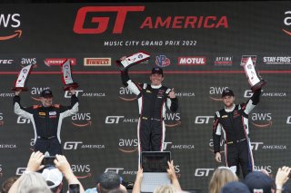 #37 Ferrari 488 GT3 of Justin Wetherill, Triarsi Competizione, GT America Powered by AWS, SRO3, SRO America, Nashville street course, Nashville, TN, August 2022, Watkins Glen, NY, July 2022..
 | SRO Motorsports Group