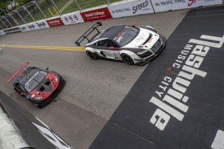 #27 Audi R8 LMS of Jason Daskalos, Daskolas Motorsports, GT America Powered by AWS, SRO3, SRO America, Nashville street course, Nashville, TN, August 2022, Watkins Glen, NY, July 2022..
 | Brian Cleary/SRO