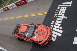 #427 Porsche 718 Cayman GT4 CLUBSPORT MR of Anthony Bartone, Regal Motorsports LLC/Bartone Bros, GT America Powered by AWS, GT4, SRO America, Nashville street course, Nashville, TN, August 2022, Watkins Glen, NY, July 2022..
 | Brian Cleary/SRO