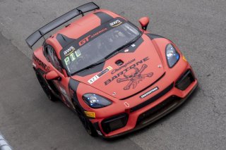 #427 Porsche 718 Cayman GT4 CLUBSPORT MR of Anthony Bartone, Regal Motorsports LLC/Bartone Bros, GT America Powered by AWS, GT4, SRO America, Nashville street course, Nashville, TN, August 2022, Watkins Glen, NY, July 2022..
 | Brian Cleary/SRO